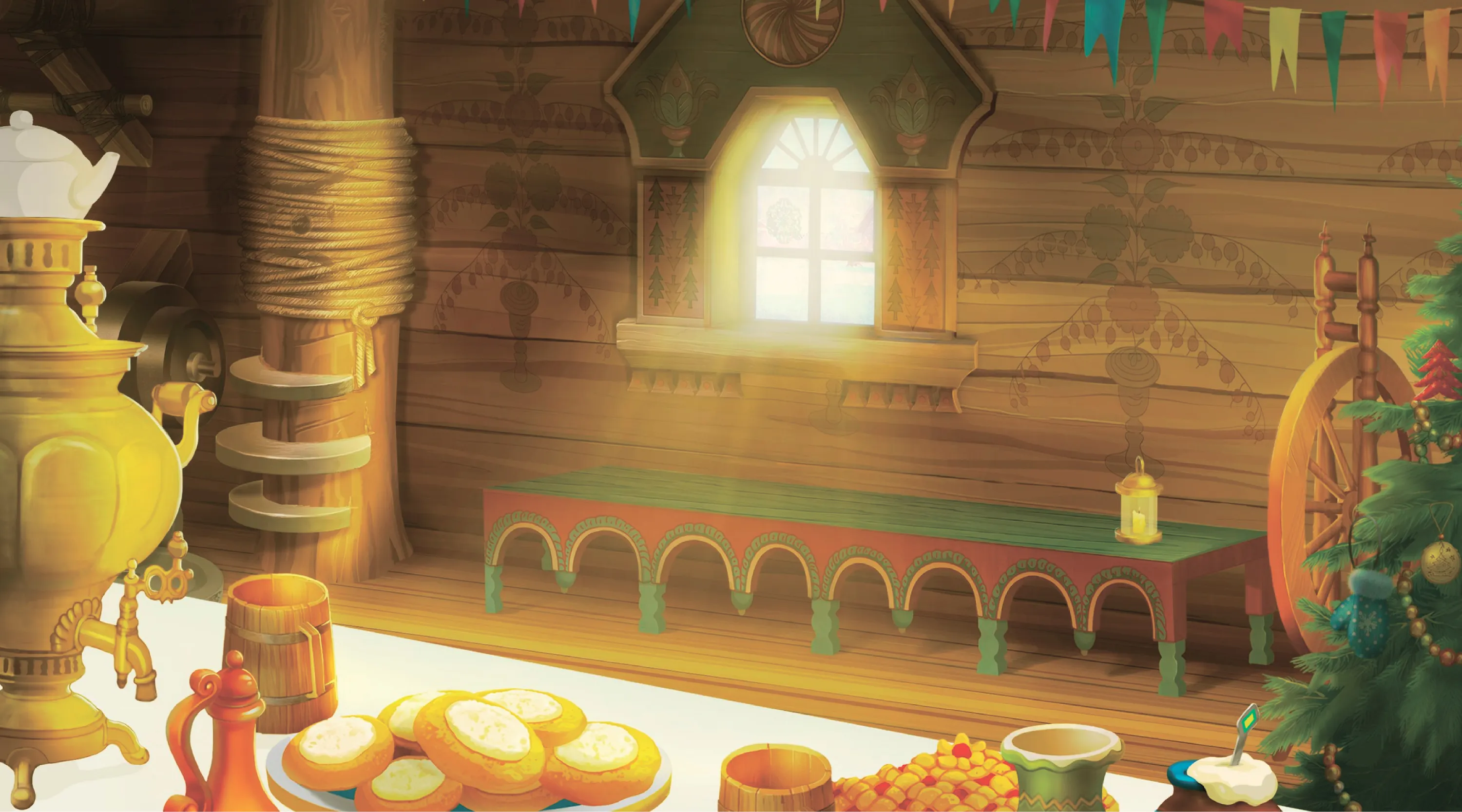 Animated feature background art